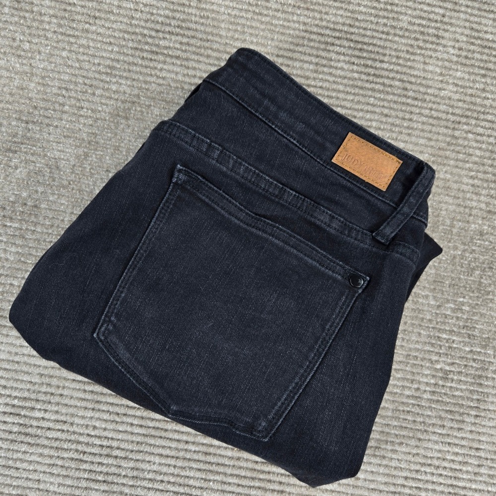 Judy Blue Women 13/31 Black Distressed Raw Hem Slim Fit Jeans JB88137